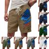 Мужские летние большие повседневные свободные спортивные брюки пляжные шорты