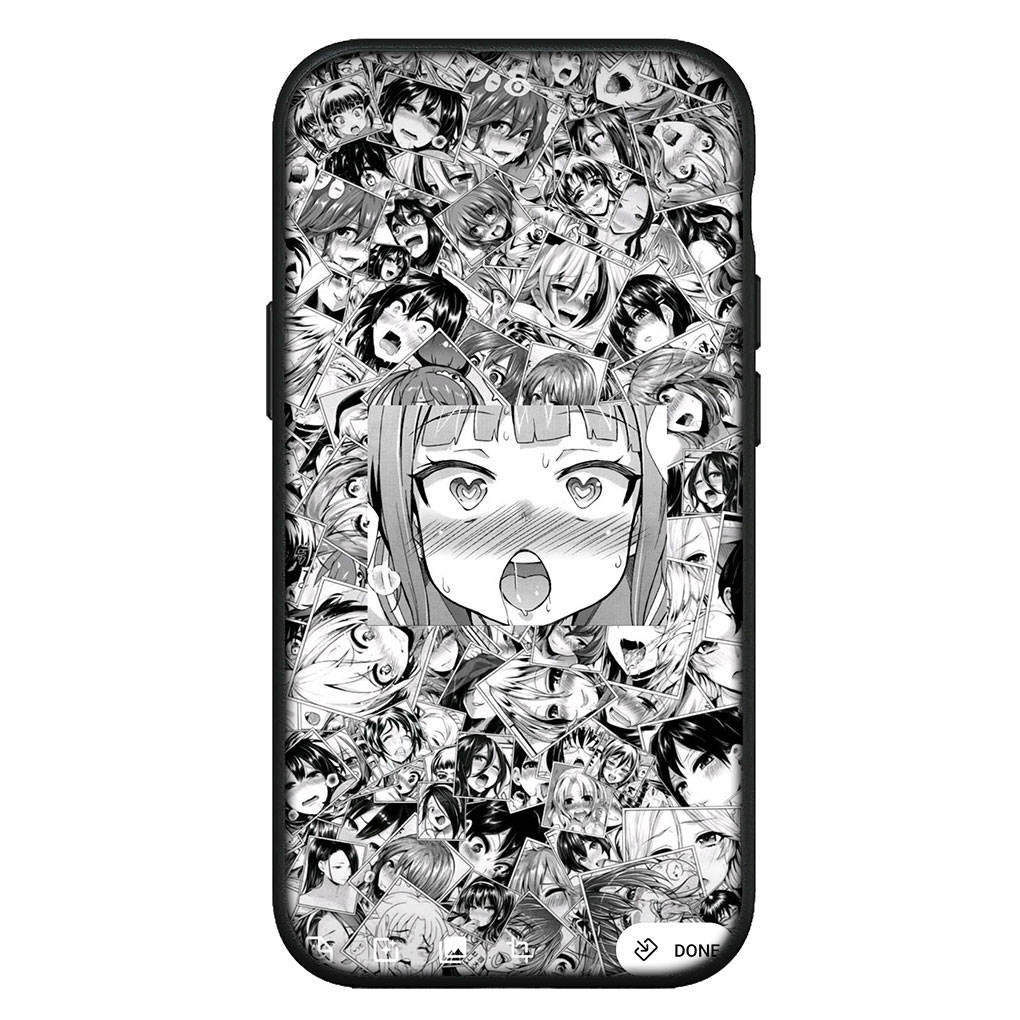 Для iPhone 15 14 Xiaomi Redmi Note 13 12 11 Pro Max X 8 7 XR Samsung Galaxy A15 S24 S23 A05 Huawei OPPO A17 Ahegaos Hentai Manga Anime Girl Waifu чехол