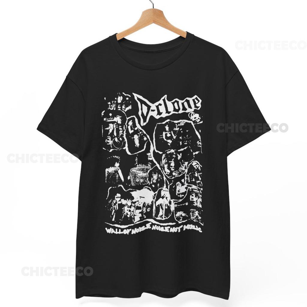 Unisex shirt Cotton Oversize Large Size D-CLONE Shirt- Wall of Noise T-shirt Japan punk crust, Gothic Metal Unisex Tee