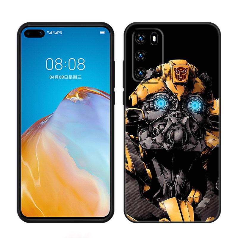 Трансформеры Шмель Черный чехол для телефона Huawei P10 P20 P30 P40 Lite P50 P60 Art P50E P Smart Z 2018 2020 2021 Pro 2019