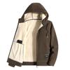 Winter Trendy Brand Loose Casual Fleece Thickened Jacket Thermal Hooded Men Autumn and Winter