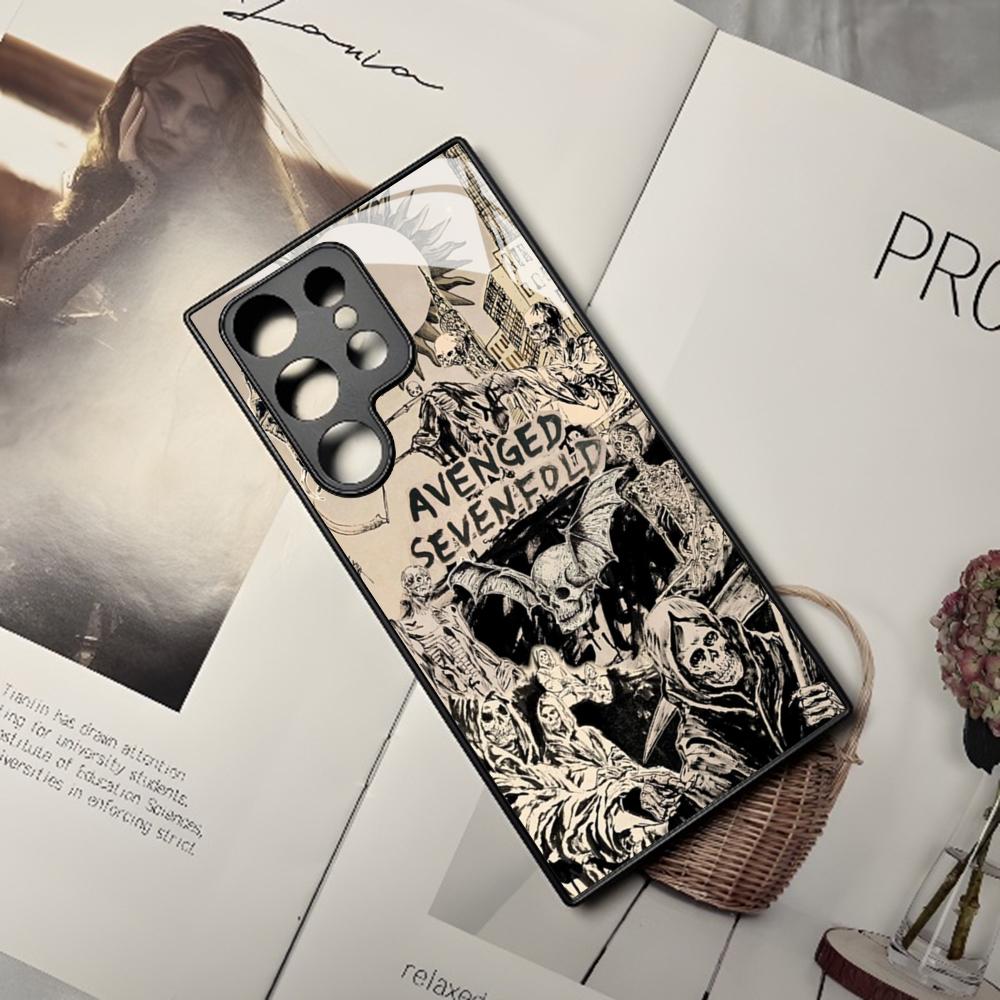 A-Avenged Sevenfold Phone Case For Samsung Galaxy S26 S25 S24 S23 S22 S20 S21 Edge Ultra Plus Fe Colored Silver Cover