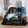 HD Man Truck Lorry 3D Печать Мягкие фланелевые одеяла, Плед Удобное одеяло для пикника Кровати Диваны Дома Спальня Подарки