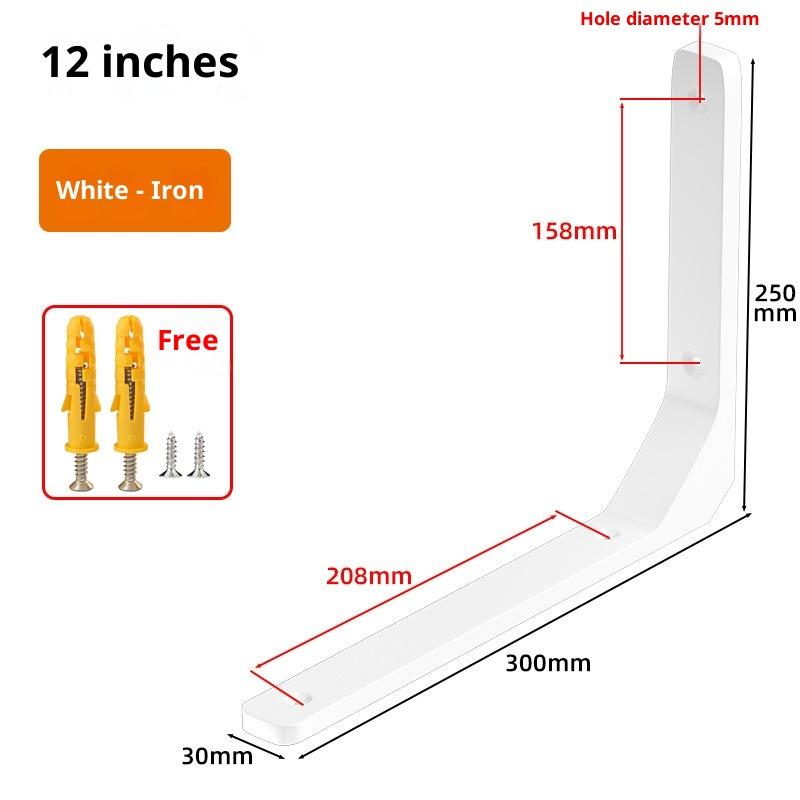 L-образный кронштейн для полки Треугольная опора Настенный угловой кронштейн Сверхпрочный угловой кронштейн для плавающих полок Стеллаж для хранения