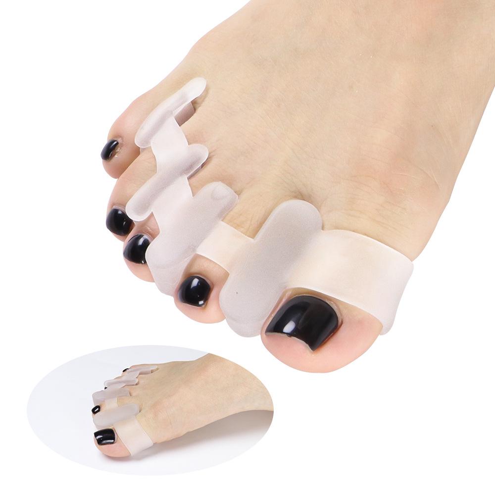 Корректор hallux valgus и разделитель пальцев стопы из SEBS для дневного/ночного использования - Пятидырочная конструкция с мостиком