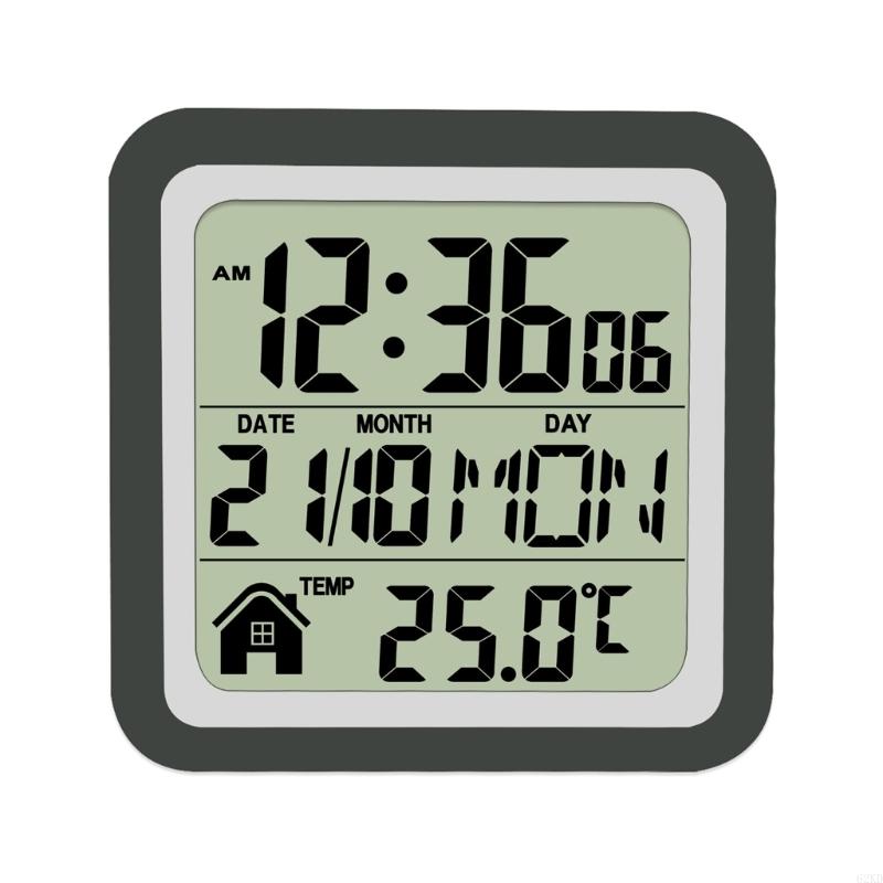 62KD Large Screen Digital Clock For Bathroom Shower Waterproof Temperature Display