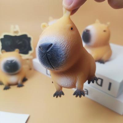 Игрушка-сжиматель капибары, игрушки-фиджет, супермягкая, имитация капибары, сенсорные игрушки, снятие тревожности для взрослых и детей