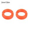 2 Rolls Trimmer Line Thicknesses 1.6mm/2.0mm 30m Brush Grass Cutting Weeding Rope Garden Tool Nylon Lawn Mower Wire