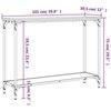VidaXL Table console chêne sonoma 101x30,5x75 cm bois d'ingénierie 837703