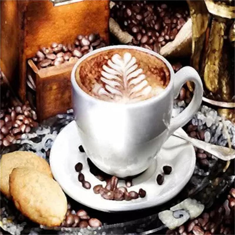 5D Diamond Painting Coffee Cup Creative Picture Kitchen DIY Decoration Full Diamond Embroidery Cross Stitch Kit Rhinestone Photo