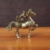Metal Horse Figurine, Solid Desktop Decorative Craft, Antique Bronze Miniature Model Of The Twelve Zodiac Animals.