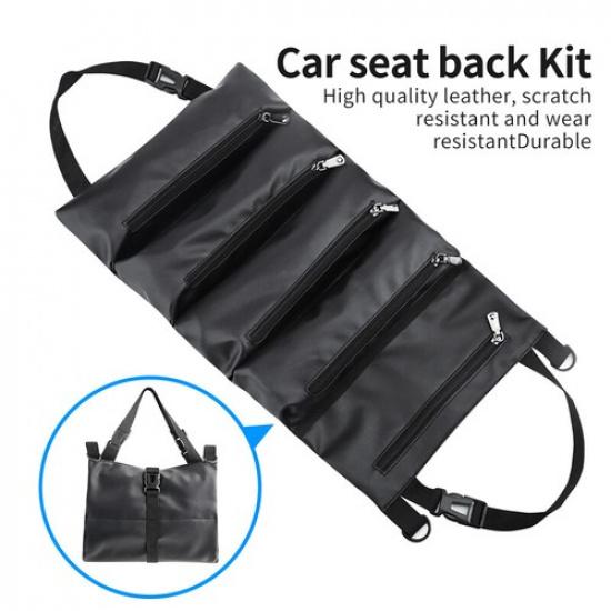 Car Back Seat Multi-function Tool Organize Bag Roll Pouch Multi-Pocket Storage