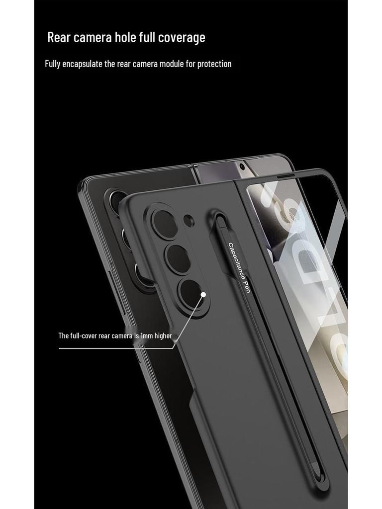 Ультратонкий матовый чехол для телефона Samsung Z Fold6 со слотом для стилуса - Защитная крышка однотонная