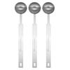 Uxcell 3-Pack 1.5 Tsp (12 Tbsp 7.5 Ml) TeaspoonTablespoon, 430 Stainless Steel, Single Measuring Spoon, Small Square Bowl, Long Handle Measuring Scoop