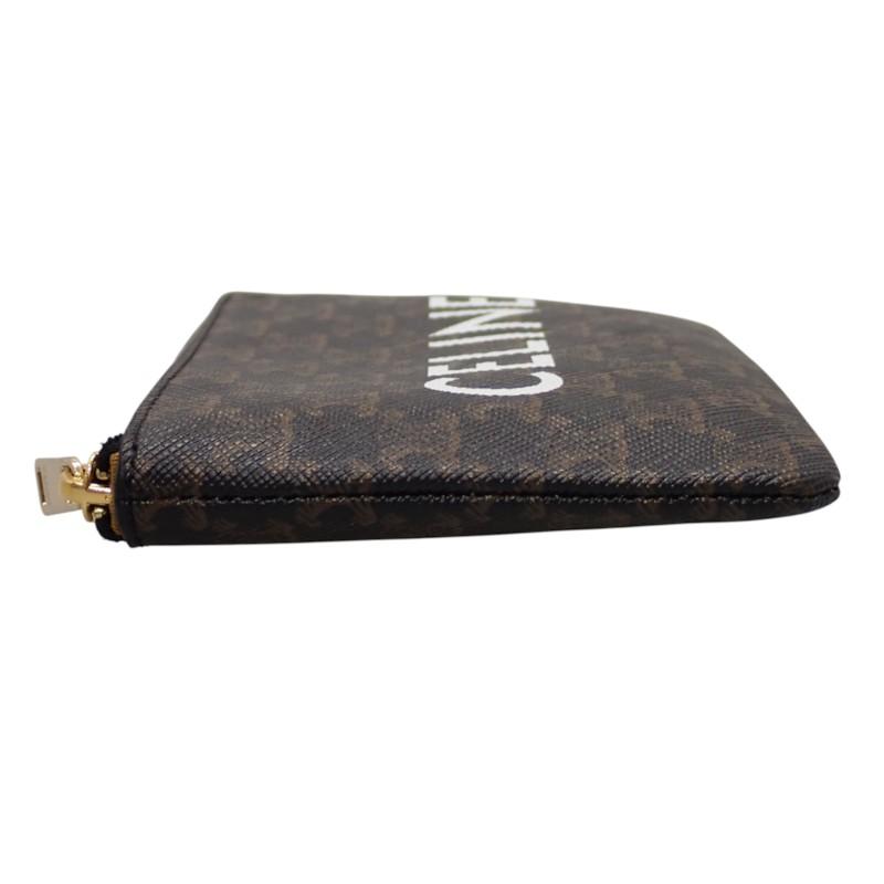 CELINE  10C662CA2.38NO Coin case black Polyurethane mens