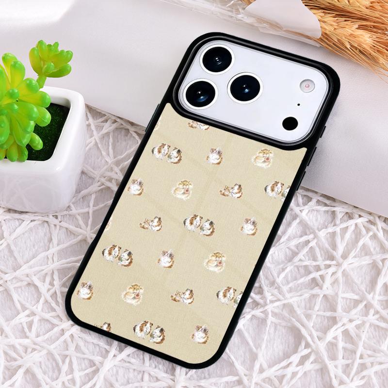 Cartoon Guinea Pig soft Phone Case for iPhone 17 Air 16 15 11 12 14 13 Pro Max Shockproof Cover