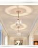 Nordic Modern Simple Led Потолочные светильники Crystal Lampshade Unique Lamp Designs Wall Aisle Corridor Living Room Подвесной светильник