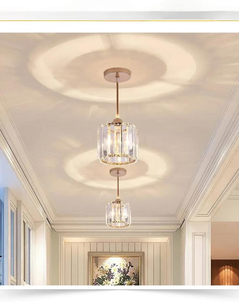 Nordic Modern Simple Led Потолочные светильники Crystal Lampshade Unique Lamp Designs Wall Aisle Corridor Living Room Подвесной светильник