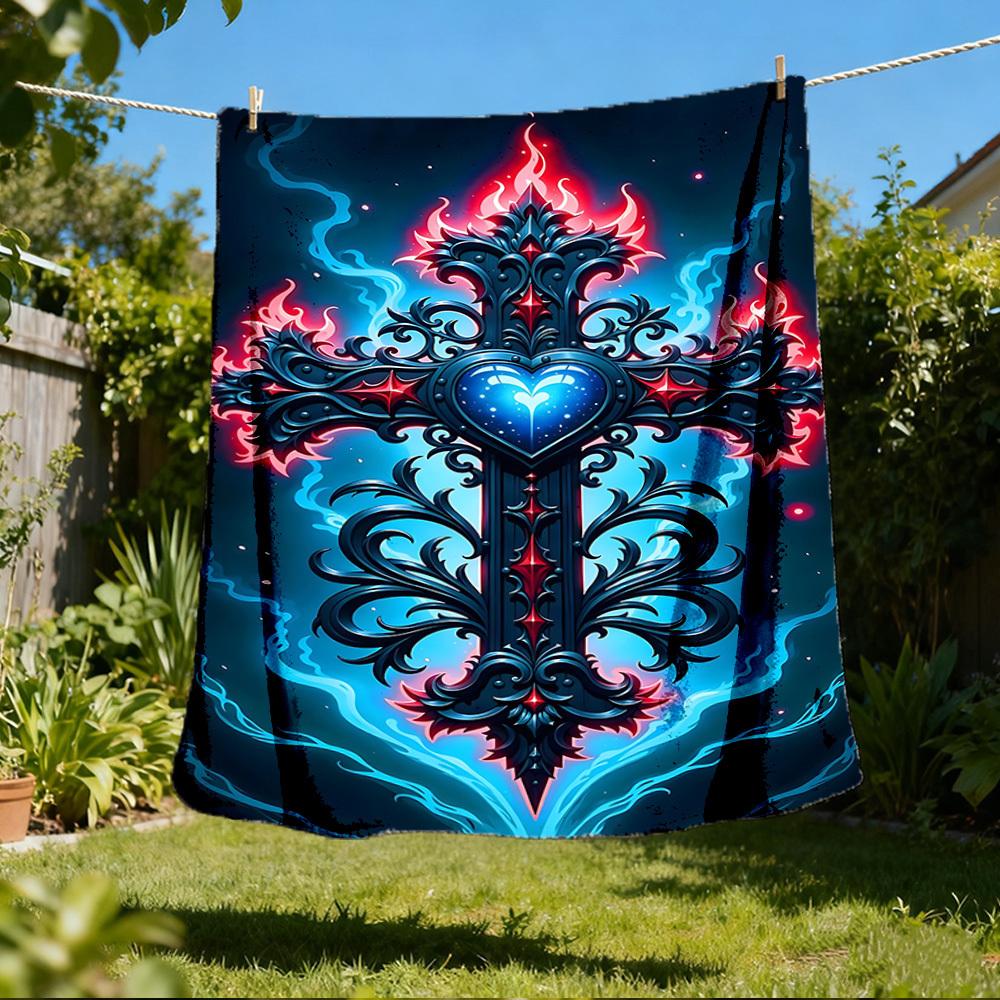 1 шт. Плед с принтом совы, полиэфирное волокно, легкий фланель, мягкий и теплый, для использования в любое время года, для улицы, кемпинга