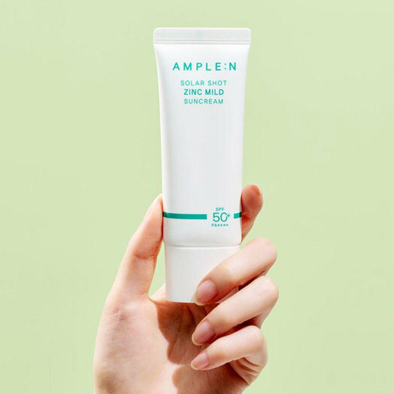[1+1] Солнцезащитный крем с цинком Ampoule & Solar Shot Mild Sunscreen