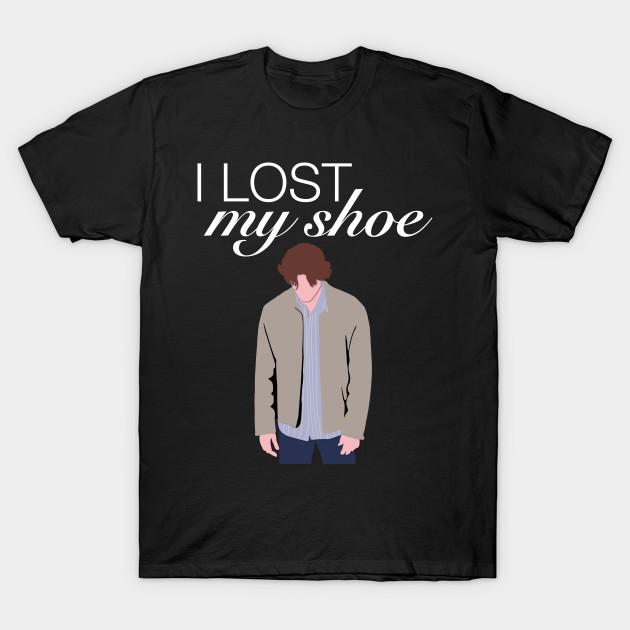 Мужская черная футболка с принтом Supernatural I Lost My Shoe Печать на трансферной бумаге без вырезания Хлопковая футболка