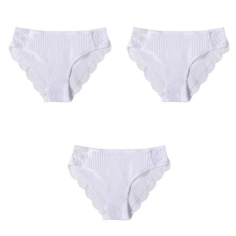 M-XXL, комплект из 3 шт., женские хлопковые трусики, кружевные трусы с цветочным принтом, нижнее белье, удобные трусики для женщин, сексуальное нижнее белье с низкой посадкой