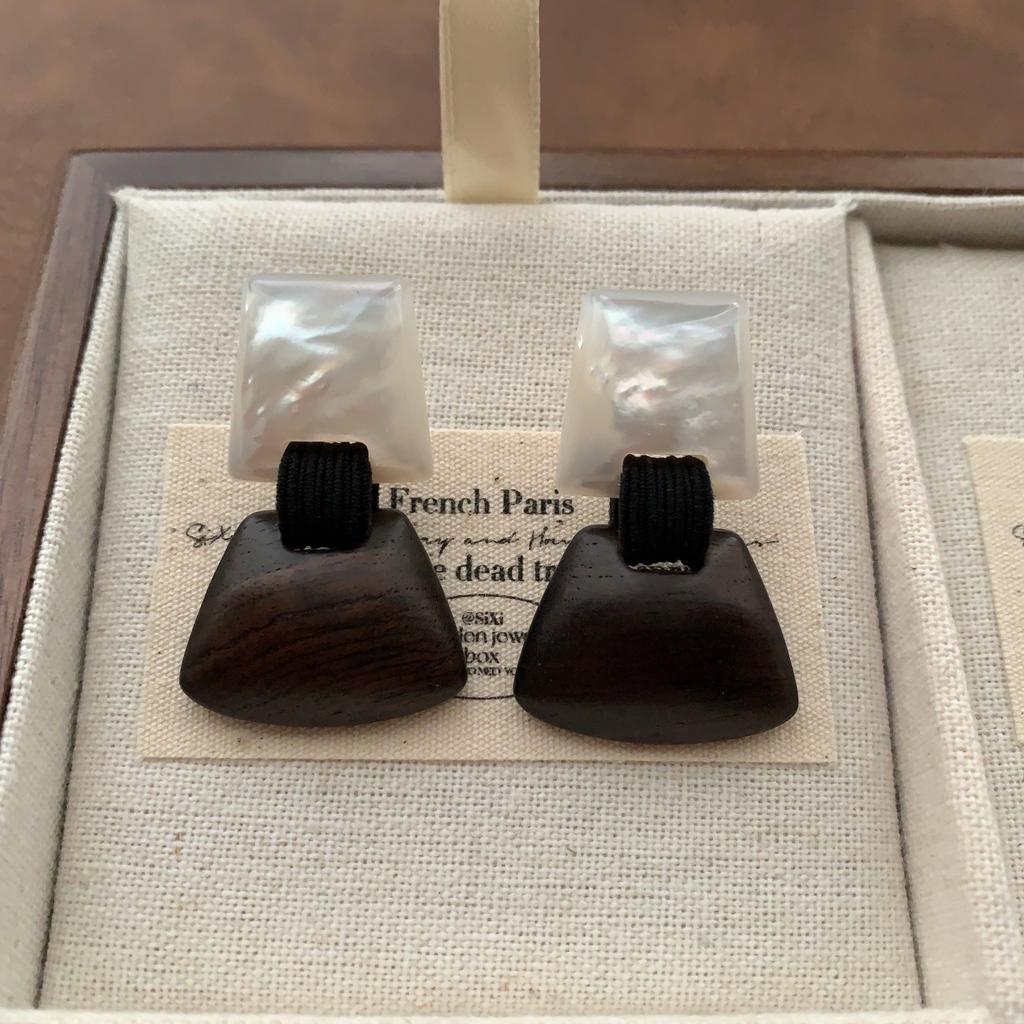 Натуральная релаксация Этнический стиль Легкие серьги-ракушки Серьги Легкая роскошь Ретро Мода Высокий уровень Офисные Персонализированные серьги