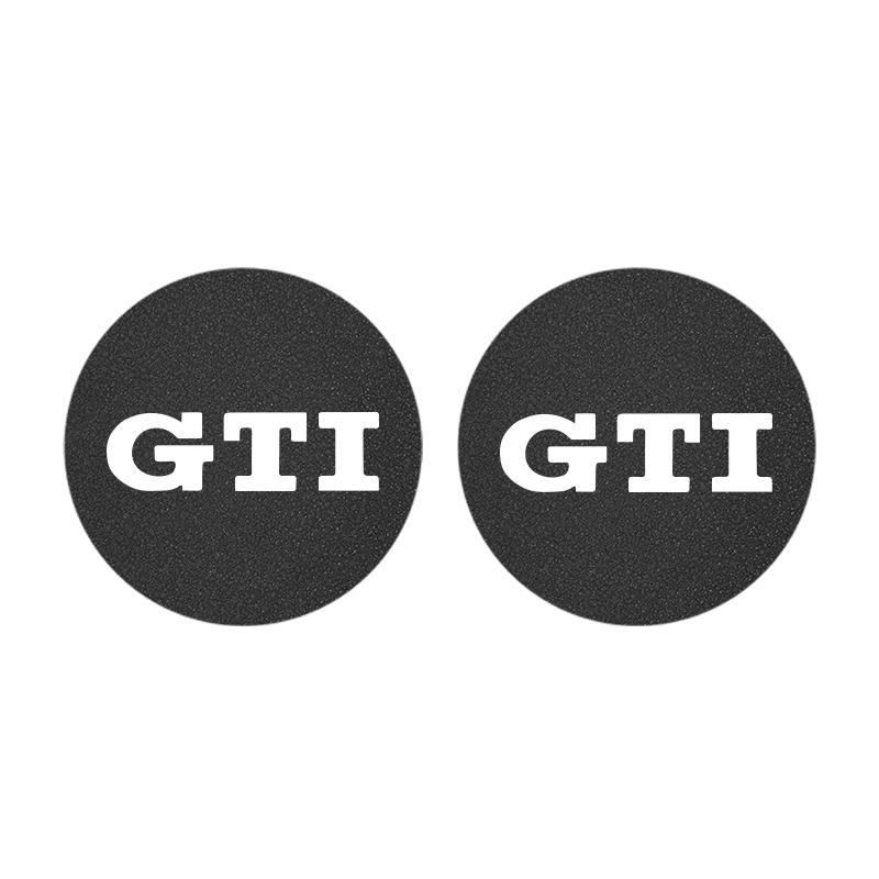 2026 Hot 2Pcs Car Coaster Water Cup Mat Non-Slip Pad For Volkswagen VW Golf Amarok Beetle GTI Magotan T-ROC T-Cross Polo Atlas ID3 Tiguan