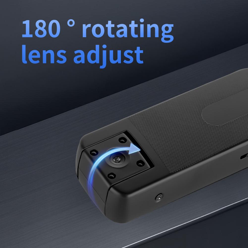 Мини-камера на тело HD 1080P с вращающимся на 180° объективом, WiFi, спортивная, для велосипеда, уличная, видеорегистратор, ночное видение, с записью аудио и видео