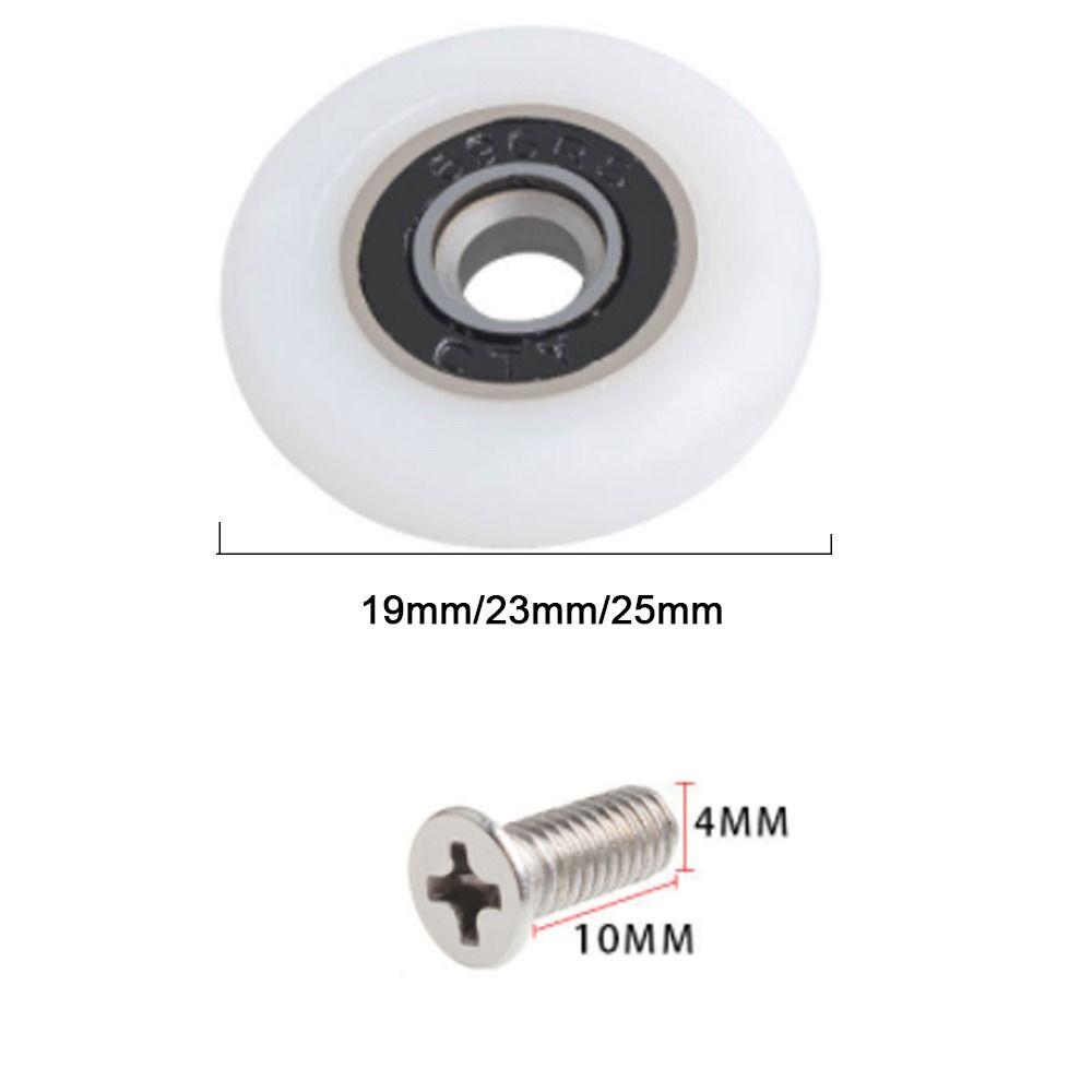 4 шт. 19/23/25 мм сменный дверной шкив дверное колесо безопасное душевое роликовое раздвижное дверь