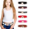 Elastic Heart Belt Kids Adjustable Elastic Belts Girls Waist Belt Dresses