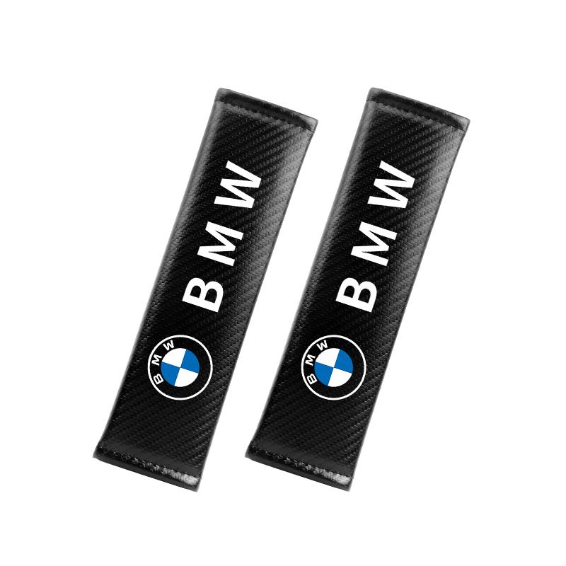 RF8546 Car Seat Belts Covers Padding Carbon Fiber Belt Shoulder Sleeve Printed For BMW M Power Performance E90 E91 E46 E60 AS5