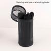 Mesh Dual-Use Makeup Brush Storage Bag Portable Brush Case Simple Large Capacity Brush Bucket Holder Travel Stand-Up Pouch