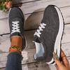 Women's Canvas Shoes 2024 Lace-up Flat Sneakers Solid Color Casual Women's Vulcanized Shoes Non-slip Wear-resistant Plus Size
