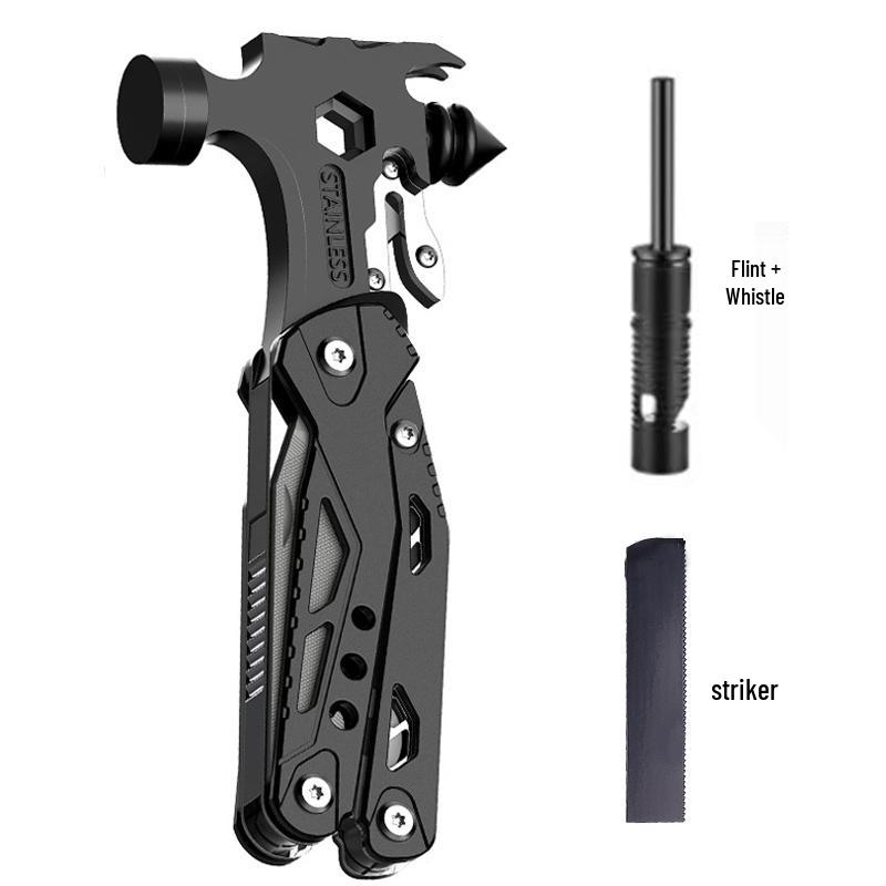 Многофункциональный уличный инструмент: Плоскогубцы, Молоток, Складной нож, Стеклобой для автомобиля