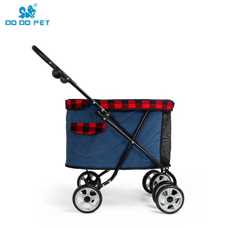 Коляска для домашних животных, тележка для кошек, переносная тележка для маленьких домашних животных, плюшевая собачка, легкая тележка для собак