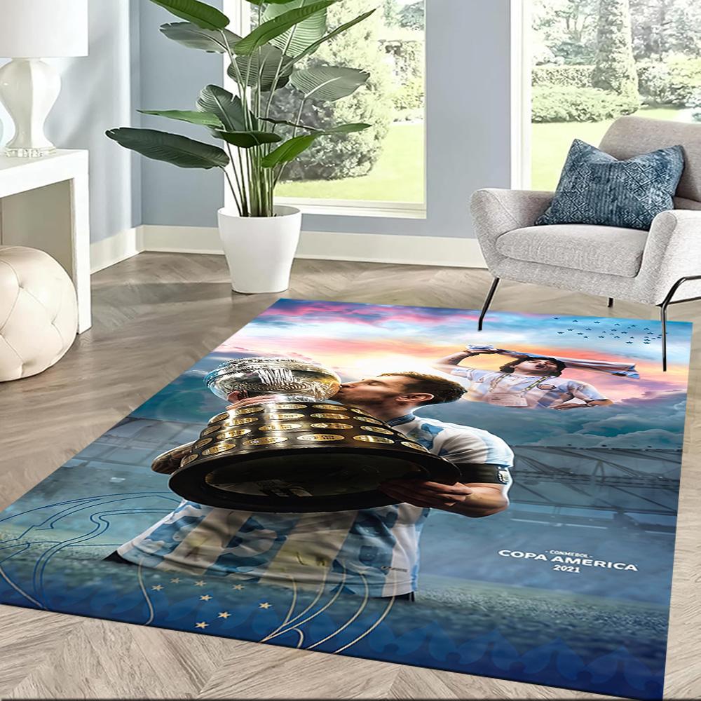 Messi 211 Floor Mat Design for Balcony Foyer Game Room Kitchen Antislip Carpet Decorate Offices Spiritual Gift