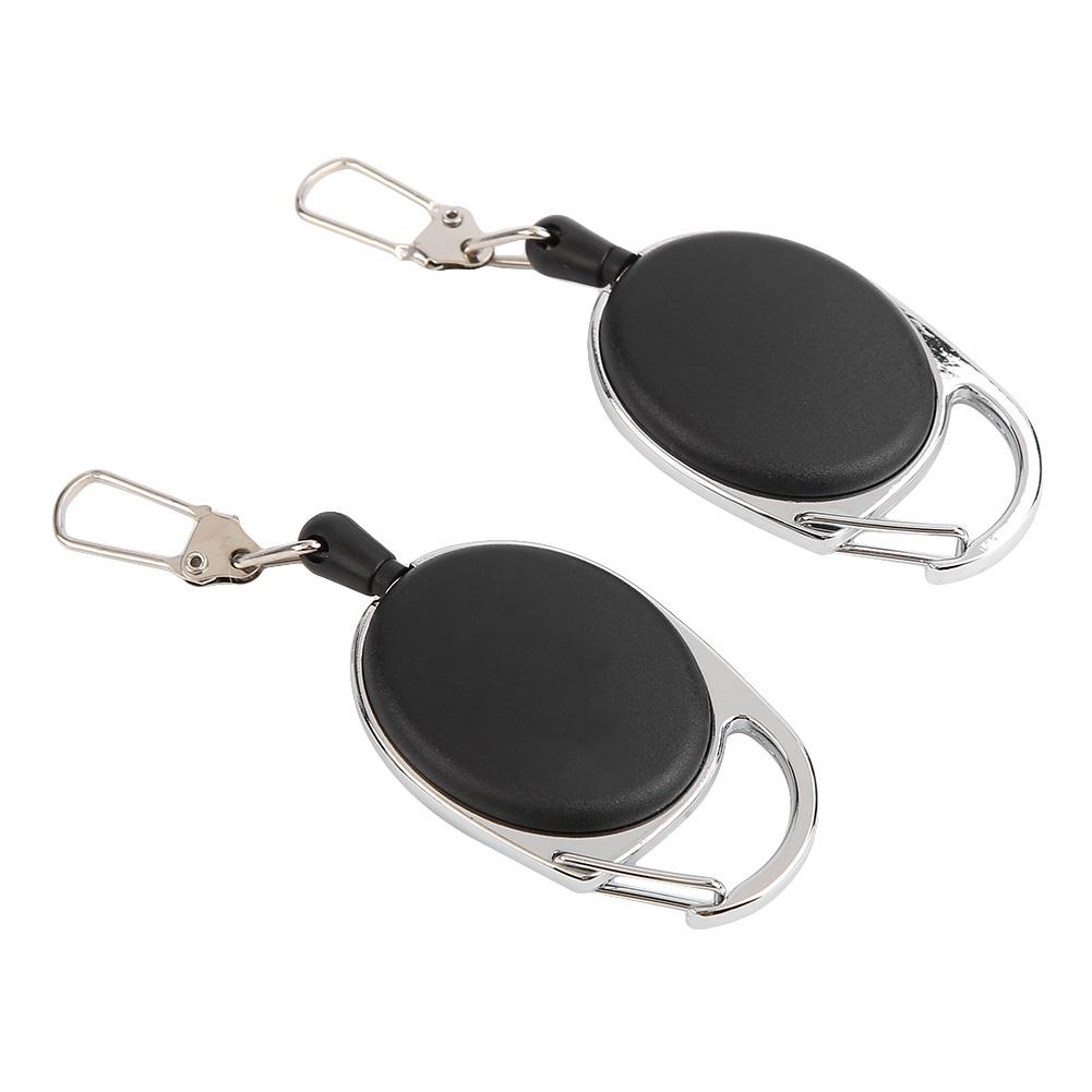 60 см нейлоновый трос выдвижной брелок растягивающийся застежка ключи анти-потерять брелок (10 шт)