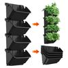 Vertical Garden Planter 350ml Self-Watering Flower Pot Hanging Wall-Mounted Stackable Flowerpot