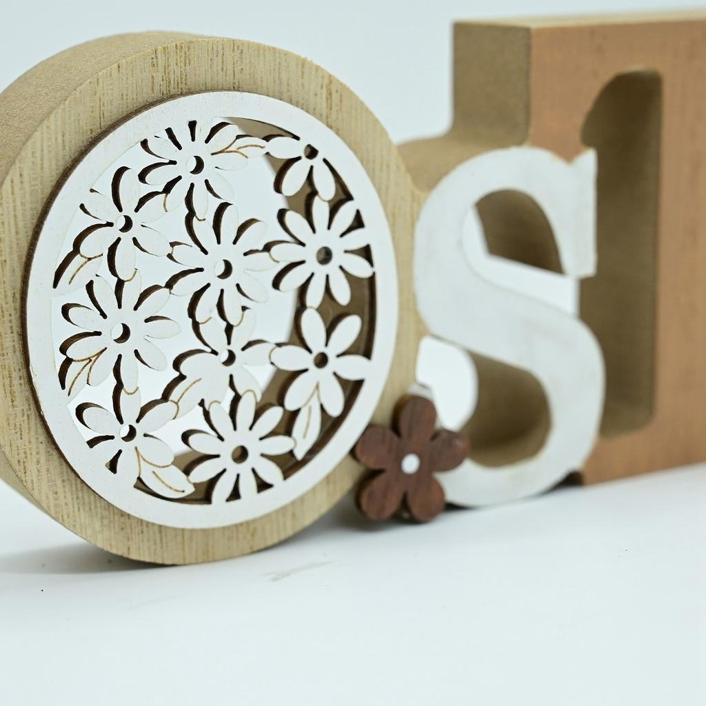 Easter English Letter Wooden Decorative Desktop Ornament