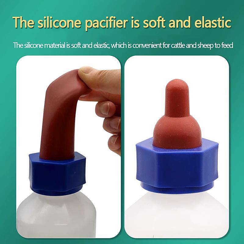 Бутылка для доения крупного рогатого скота емкостью 1000 мл, пластиковая поилка для поросят, овец, коз, ветеринарное оборудование, 1 шт.