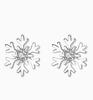 E173 -S925 Sterling Silver Snowflake Series Earrings for Women Fashionable Light Luxury Design Christmas Jewelry Gift