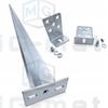 4Xadjustable Post Base, Hitched In, Anchor 0-120X700