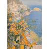 Fresh Italian Summer Ocean Landscape Art Poster Canvas Printing Coastal Villa Hotel Homestay Wall ation Painting Frameless