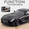 1:24 SLS GTR F1 Safety Sports Car Model Toy Alloy Diecast Sound Light Doors Opened Miniature Vehicle Models Collection Gifts