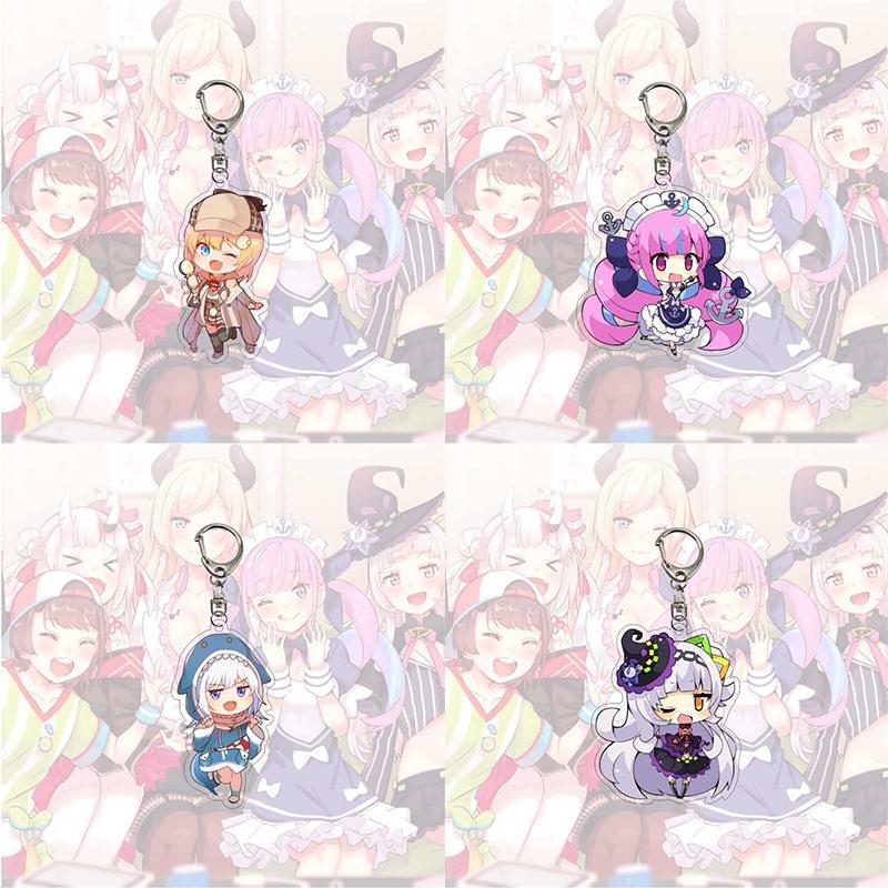 Изысканный акриловый брелок-подвеска Hololive Vtuber с красивыми дизайнами персонажей для коллекционеров