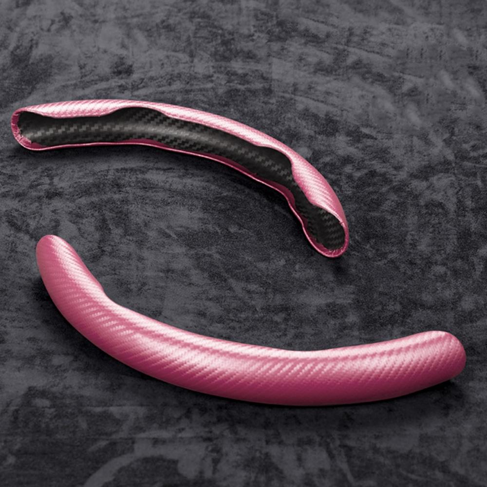 1 пара чехлов на руль автомобиля из углеродного волокна, левый и правый, нескользящие, защитные, антипылевые, моющиеся, аксессуары для интерьера