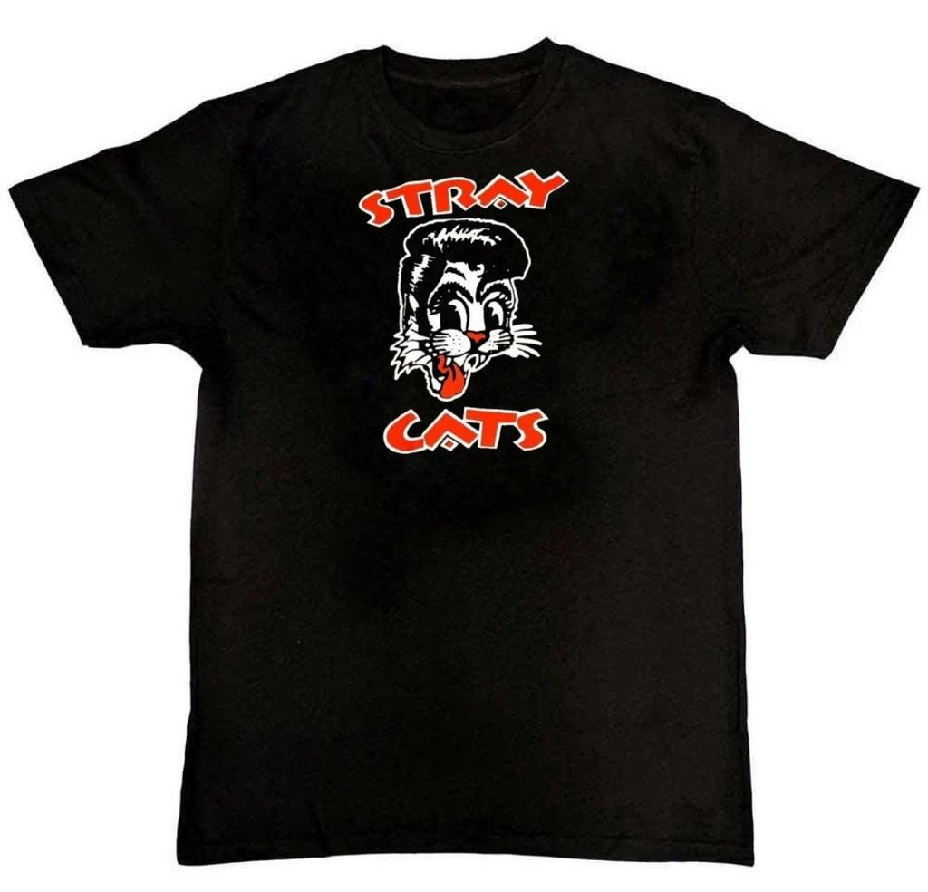 STRAY CATS Brian Setzer Rockabilly Graphic Print Mens T-Shirt