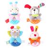Baby Toys Cartoon Baby Toys 0-12 Months for Newborn Soft Rattle Plush Toy for Children