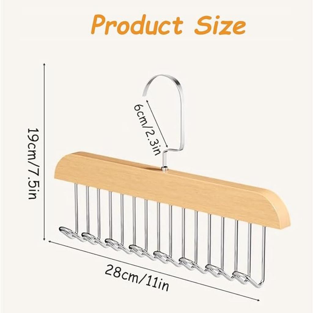2 вешалки для бюстгальтера в шкафу, вешалка для майки, вместимость 16 крючков, деревянная вешалка для экономии места, органайзеры для шкафа и хранения майки, бюстгальтера, шарфа